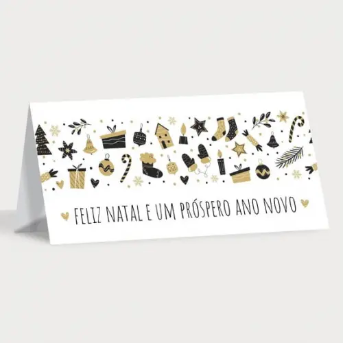 Cartão de Natal Personalizado Estreito, 25-018
