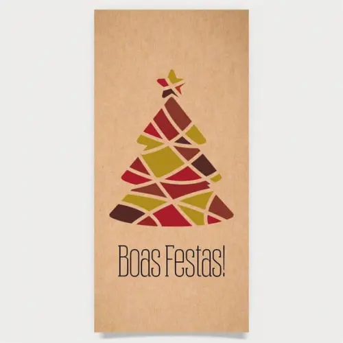 Cartão de Natal Personalizado Estreito, 25-019