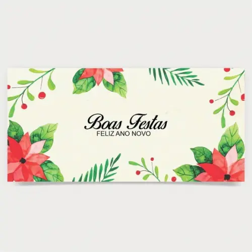 Cartão de Natal Personalizado Estreito, 25-020
