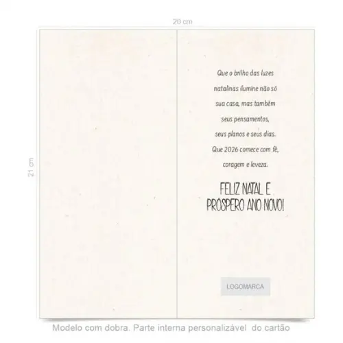 Cartão de Natal Personalizado Estreito, 25-022