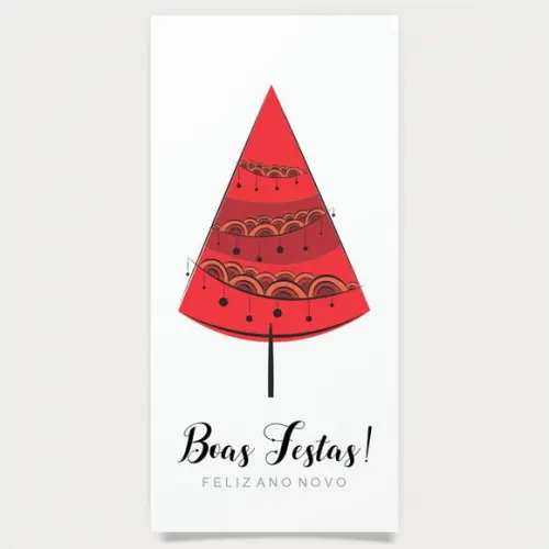 Cartão de Natal Personalizado Estreito, 25-024