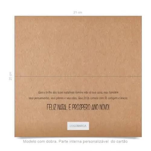 Cartão de Natal Personalizado Estreito, 25-023