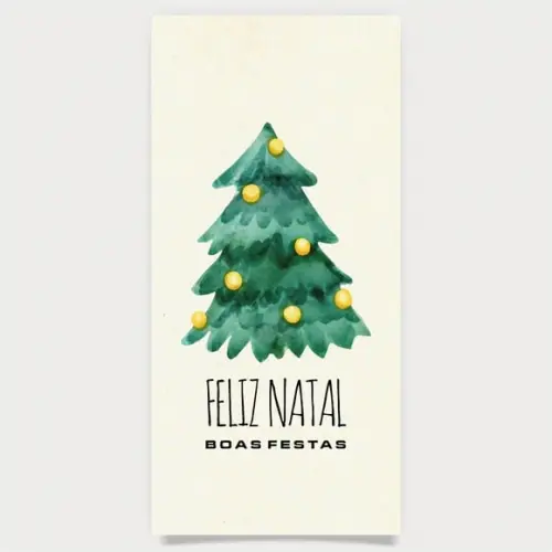 Cartão de Natal Personalizado Estreito, 25-026
