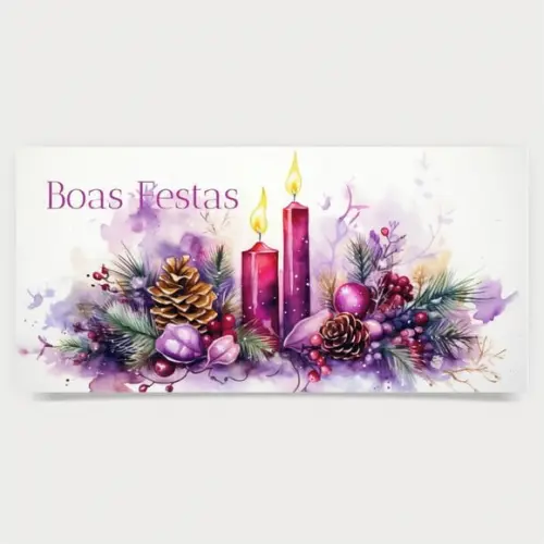 Cartão de Natal Personalizado Estreito, 25-029
