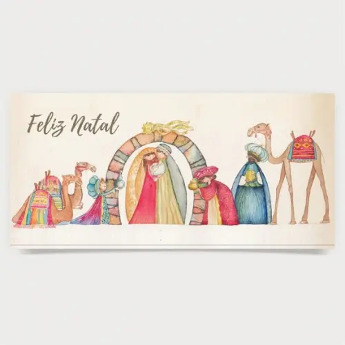 Cartão de Natal Personalizado Estreito, 25-030