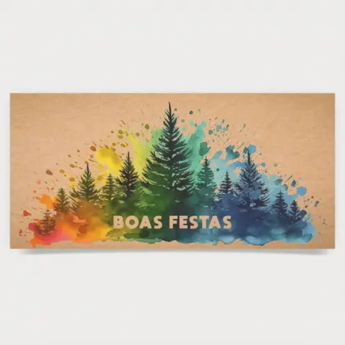 Cartão de Natal Personalizado Estreito, 25-031