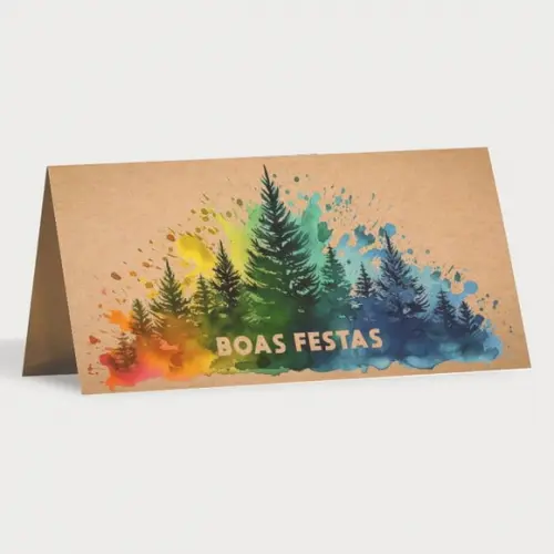 Cartão de Natal Personalizado Estreito, 25-031
