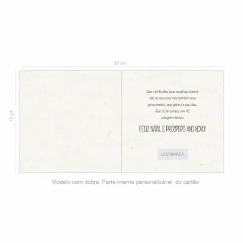 Cartão de Natal Quadrado Personalizado Reciclado 41-001