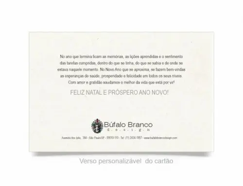 Cartão de Natal Personalizado Reciclado