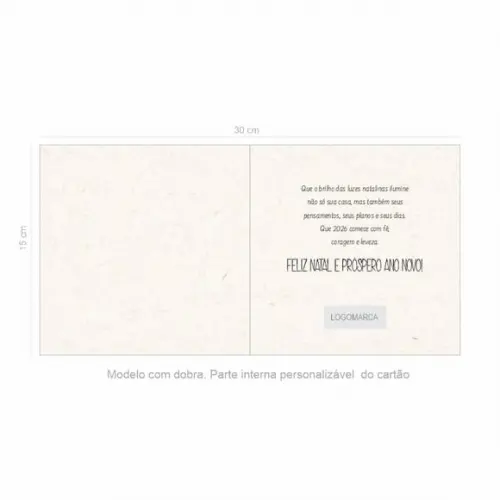 Cartão de Natal Quadrado Personalizado Reciclado 41-016