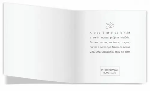 Cartão de Pintar + Lápis de Cor, Personalizados. Ideia Cor