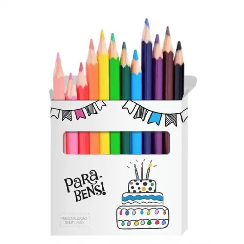 Cartão de Pintar + Lápis de Cor, Personalizados. Peixinhos,