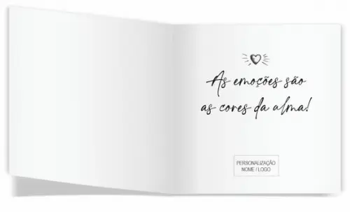 Cartão de Pintar + Lápis de Cor, Personalizados. Peixinhos,