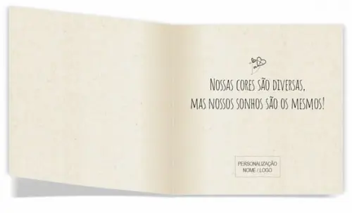 Cartão de Pintar + Lápis de Cor, Personalizados. Raízes.
