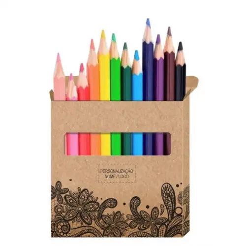 Cartão de Pintar + Lápis de Cor, Personalizados. Renda