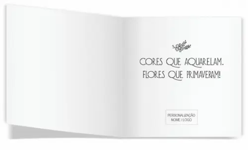 Cartão de Pintar + Lápis de Cor, Personalizados. Rosa,