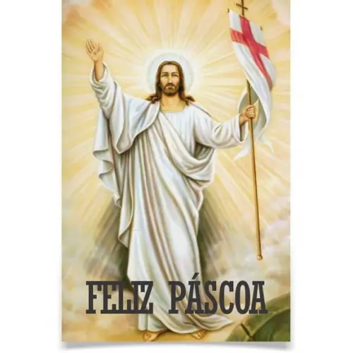 Cartão Feliz Páscoa, personalizado
