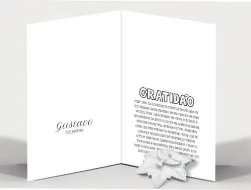 Cartão Maternidade Person c/ Aplique Mandala Div Esp Santo
