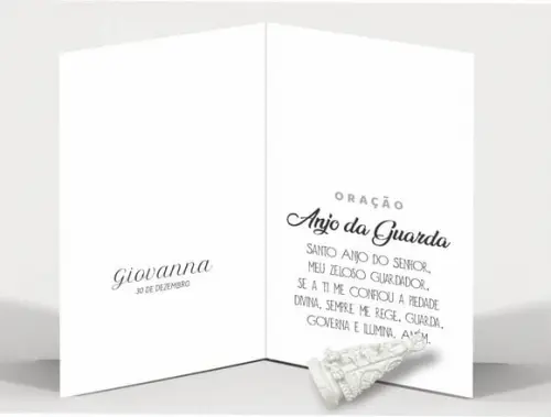 Cartão Maternidade Personalizado c/ Aplique Nsra. Aparecida.