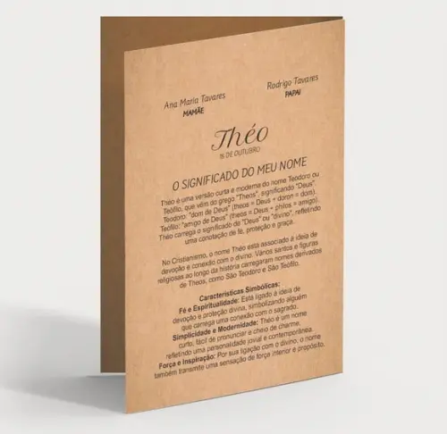 Cartão Maternidade Personalizado c/ Aplique Sabonete Estrela