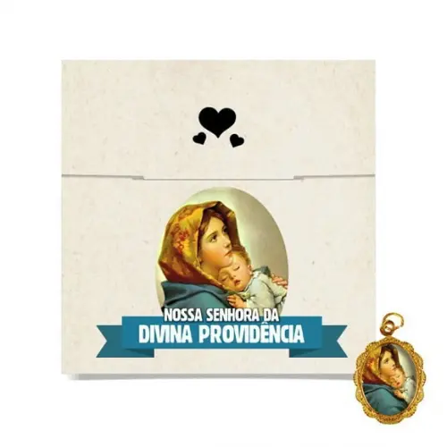 Cartão Person. + Medalhinha De N. Sra. Da Divina Providência