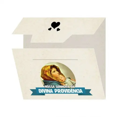 Cartão Person. + Medalhinha De N. Sra. Da Divina Providência