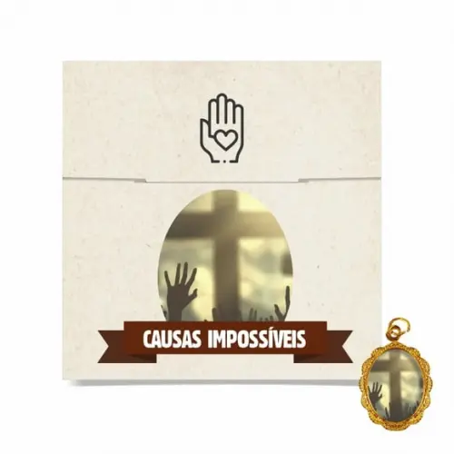 Cartão Personalizado + Medalhinha Causas Impossíveis
