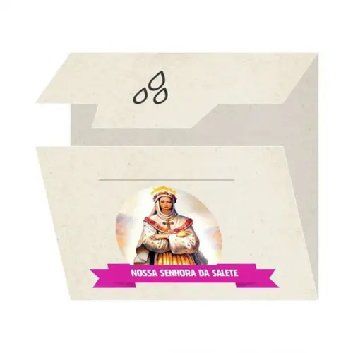 Cartão Personalizado + Medalhinha de N. Sra. da Salete