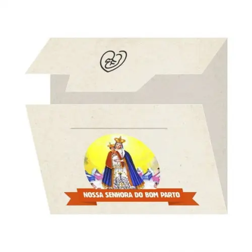 Cartão Personalizado + Medalhinha De N. Sra. Do Bom Parto