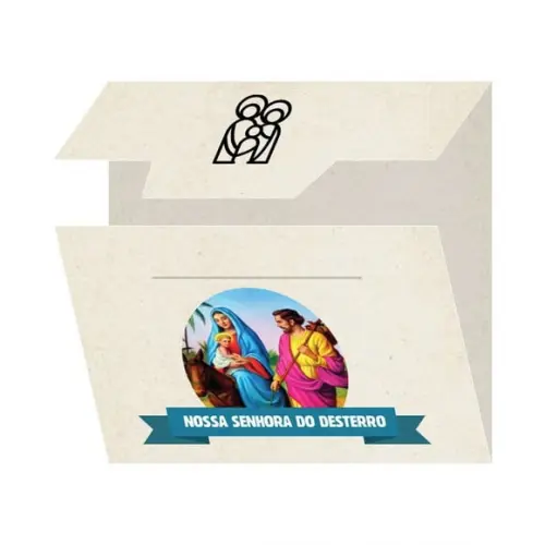 Cartão Personalizado + Medalhinha de N. Sra. do Desterro