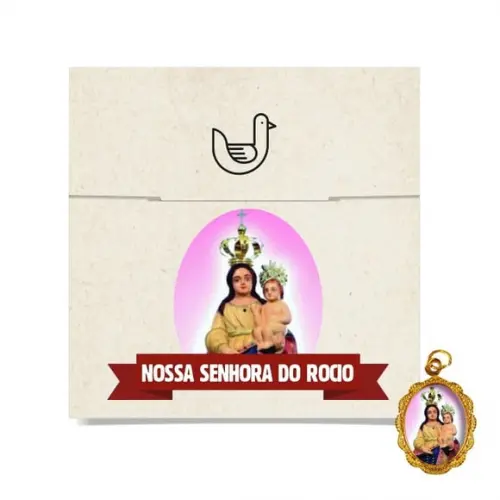 Cartão Personalizado + Medalhinha de N. Sra. do Rocio
