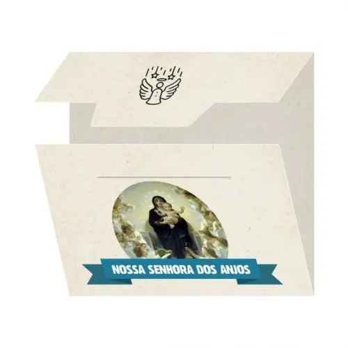 Cartão Personalizado + Medalhinha de N. Sra. dos Anjos