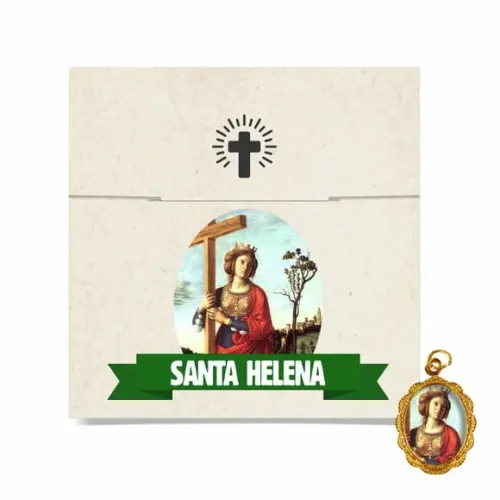 Cartão Personalizado + Medalhinha de Santa Helena