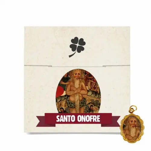 Cartão Personalizado + Medalhinha de Santo Onofre