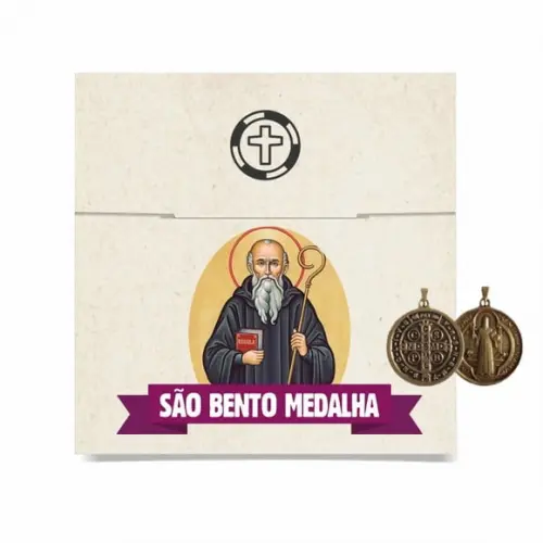 Cartão Personalizado + Medalhinha de São Bento