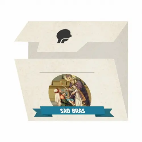 Cartão Personalizado + Medalhinha de São Brás