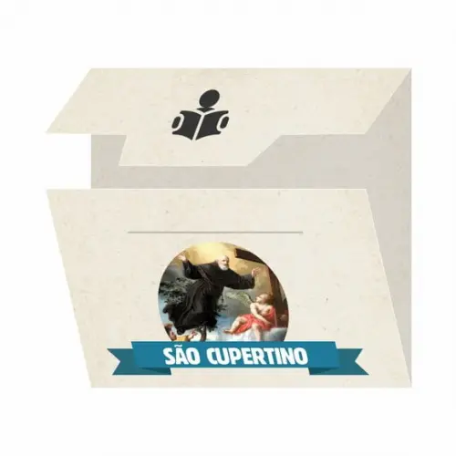 Cartão Personalizado + Medalhinha de São Cupertino