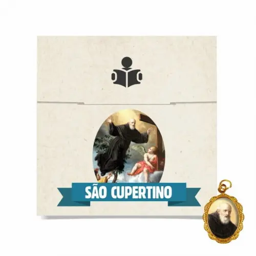 Cartão Personalizado + Medalhinha de São Cupertino