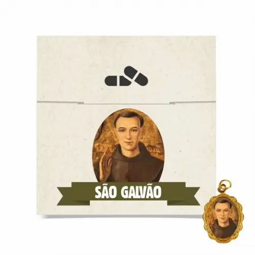 Cartão Personalizado + Medalhinha de São Galvão