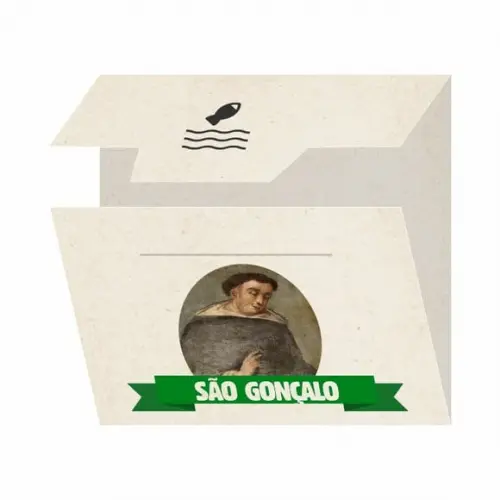 Cartão Personalizado + Medalhinha de São Gonçalo