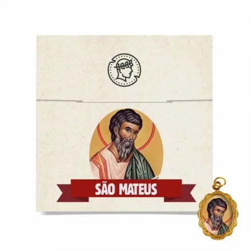 Cartão Personalizado + Medalhinha de São Mateus