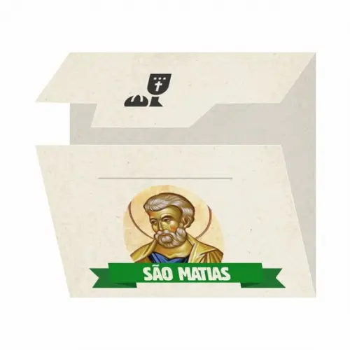 Cartão Personalizado + Medalhinha de São Matias