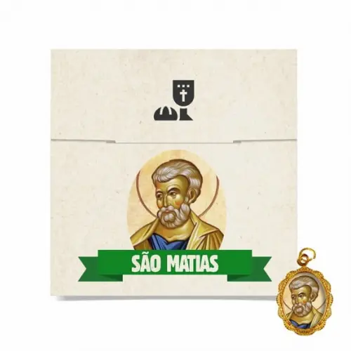 Cartão Personalizado + Medalhinha de São Matias