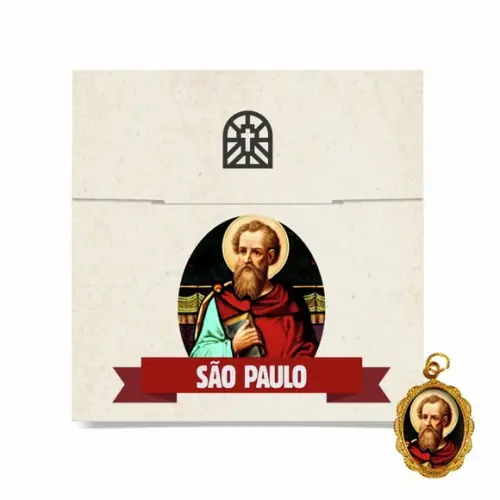 Cartão Personalizado + Medalhinha de São Paulo