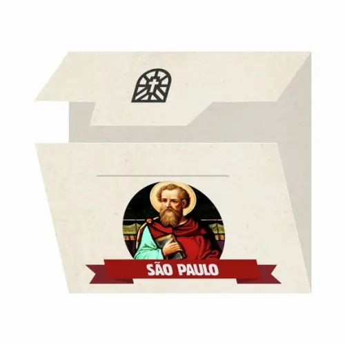 Cartão Personalizado + Medalhinha de São Paulo