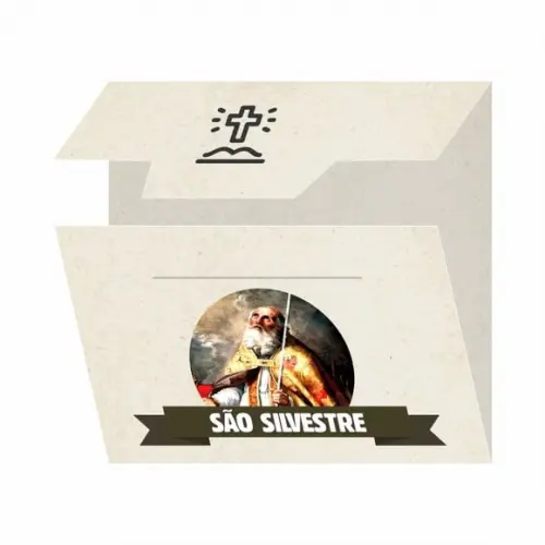 Cartão Personalizado + Medalhinha de São Silvestre