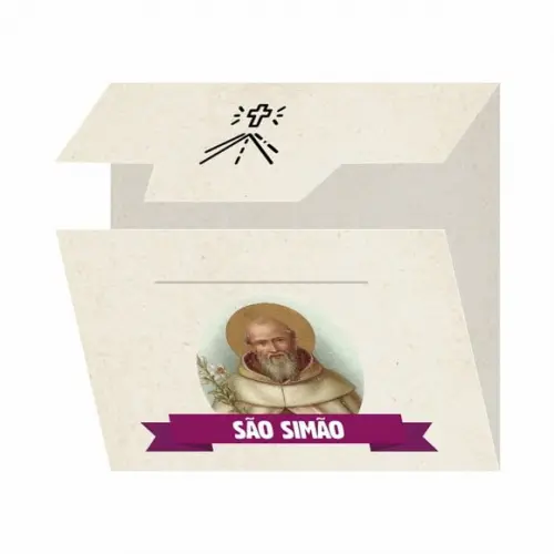 Cartão Personalizado + Medalhinha de São Simão