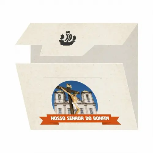 Cartão Personalizado + Medalhinha de Senhor do Bonfim