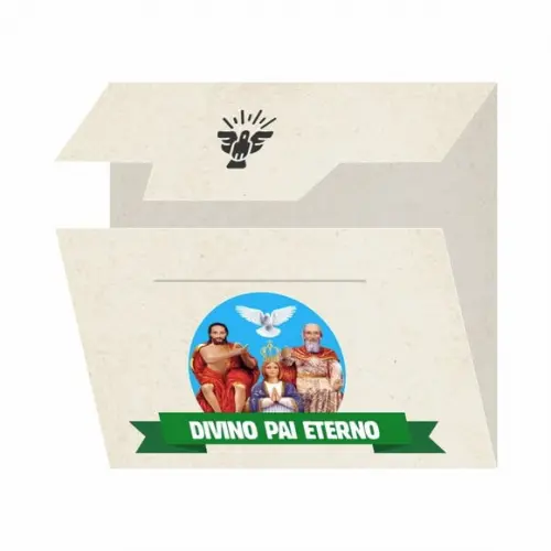 Cartão Personalizado + Medalhinha Divino Pai Eterno