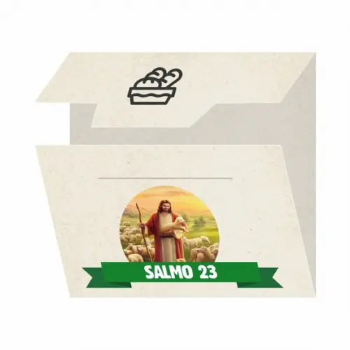 Cartão Personalizado + Medalhinha Salmo 23